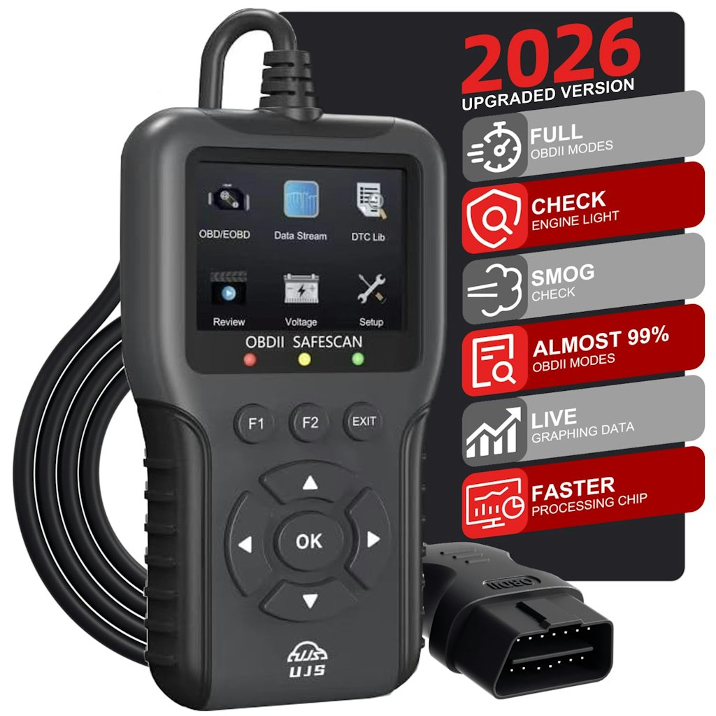UJS Safescan OBD2 Scanner Check Engine Code Reader: $20