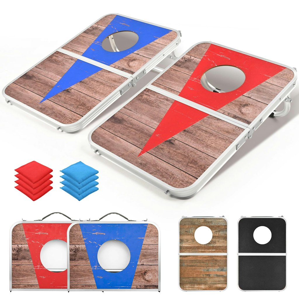 Portable Cornhole Board Set: $40 Portable Cornhole Board Set: $40