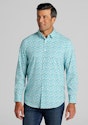 Jos A Bank Traveler Coolmotion Tailored Fit Mini Floral Sport Shirt for $15 + free shipping w/ $50