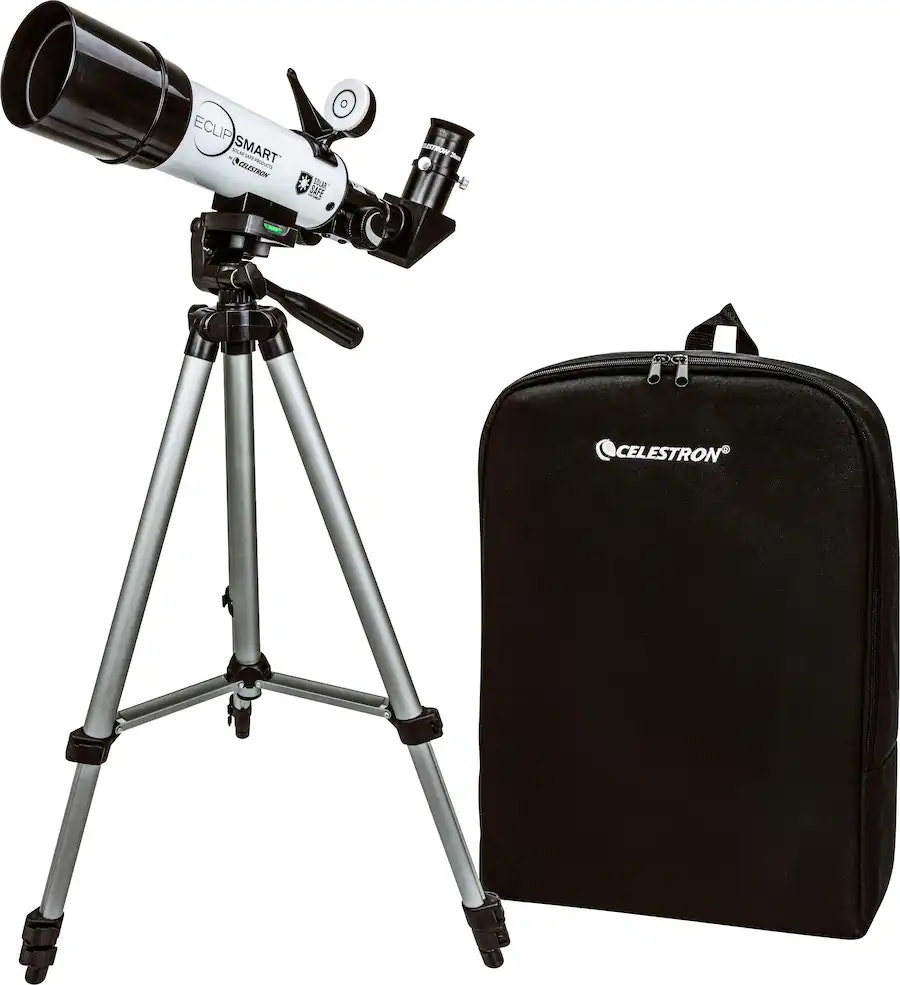 Celestron Eclipsmart Travel Solar Scope 50 Refractor Telescope: $59