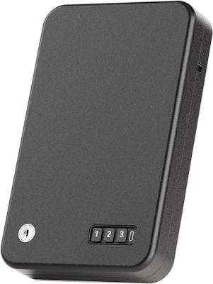 Grimtron Portable Electronic Car Gun Safe for $40 + free shipping