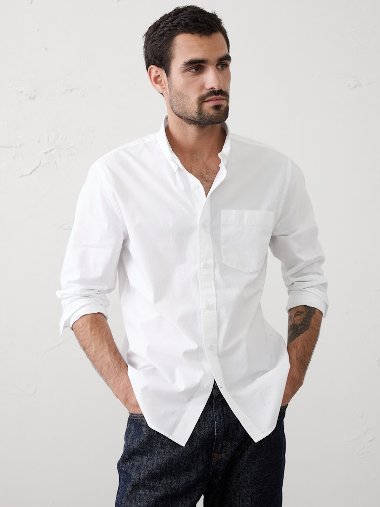 Standard-Fit Softwash Cotton Shirt: $37.50