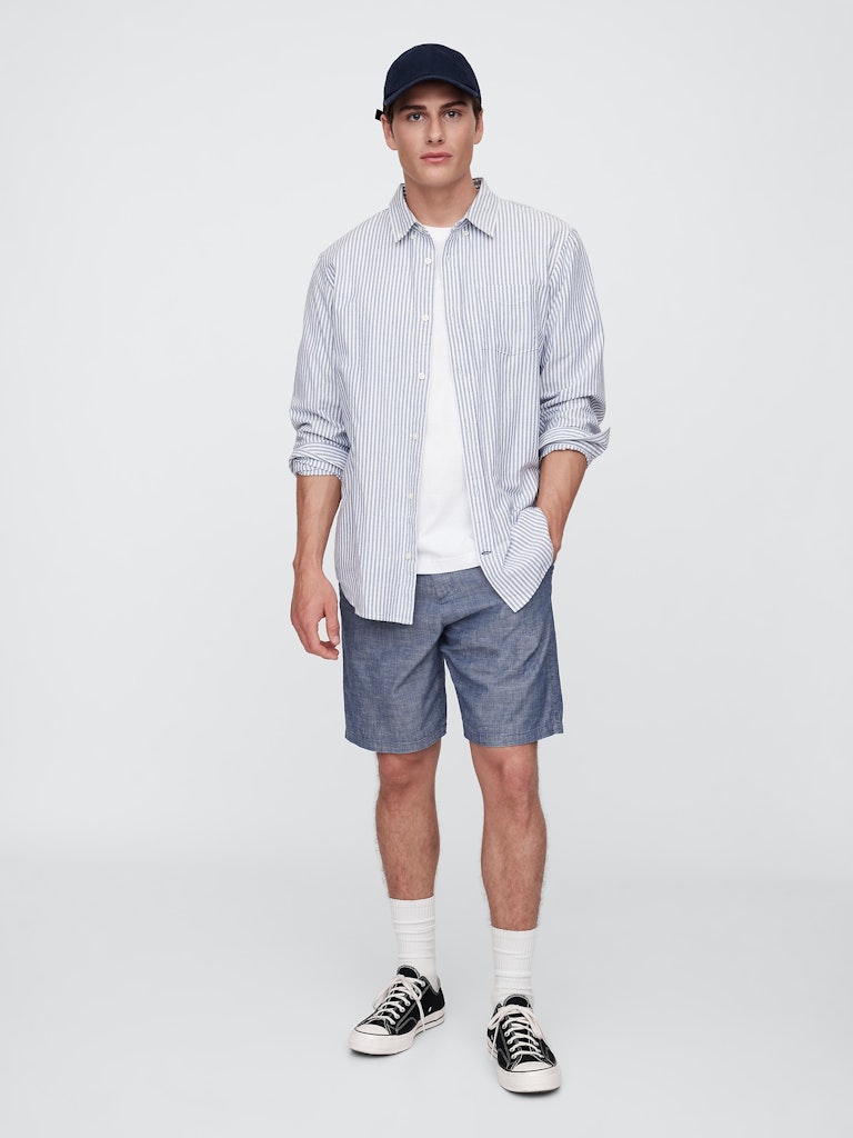 9-Inch Essential Khaki Shorts: $17.99
