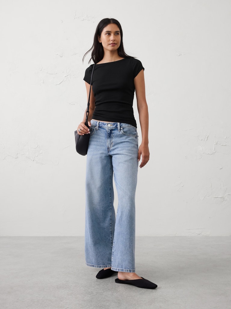 Ribbed Boatneck Top: $20 Ribbed Boatneck Top: $20