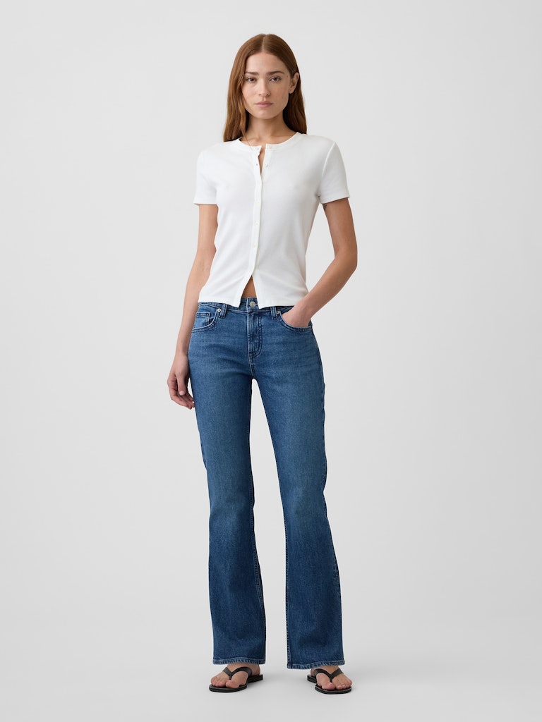Mid Rise Bootcut Jeans: $54.99 Mid Rise Bootcut Jeans: $54.99