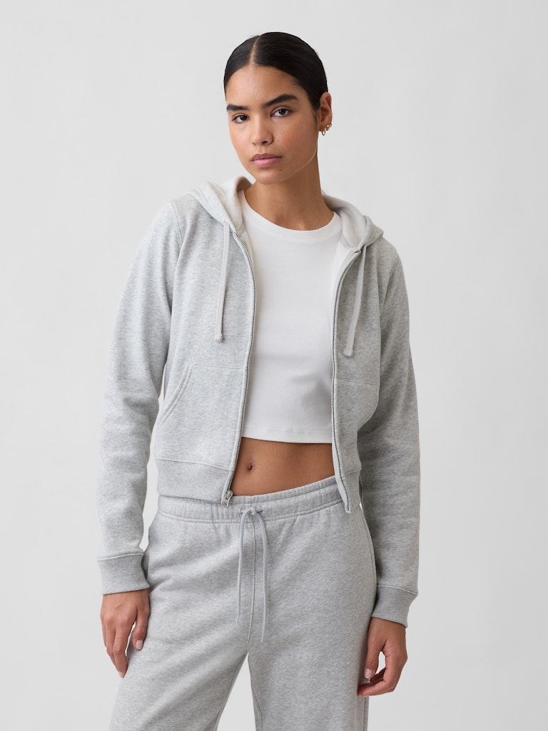 Cropped Fleece Zip Hoodie: $23.99 Cropped Fleece Zip Hoodie: $23.99