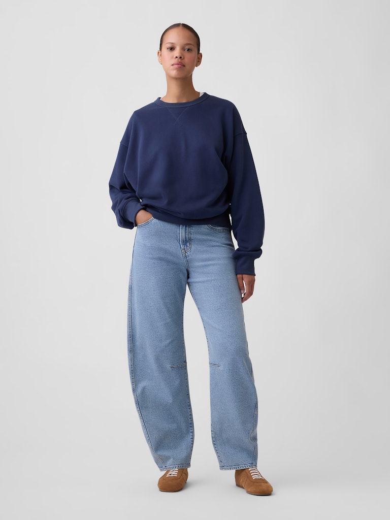 Curvy High Rise Barrel Jeans: $39.99 Curvy High Rise Barrel Jeans: $39.99