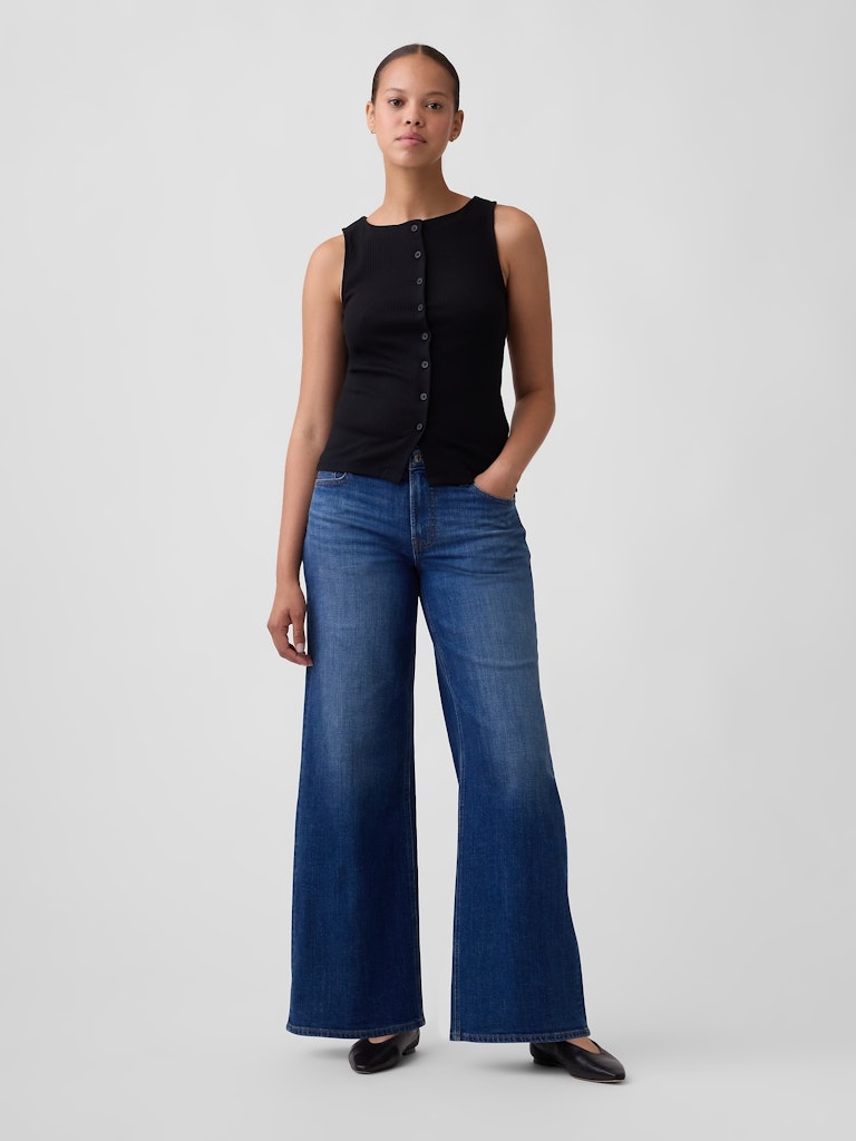 Mid-Rise Wide-Leg Jeans: $47.99 Mid-Rise Wide-Leg Jeans: $47.99