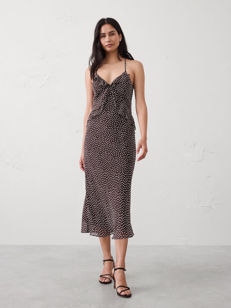 Chiffon Bias Ruffle Midi Dress: $119.97 Chiffon Bias Ruffle Midi Dress: $119.97
