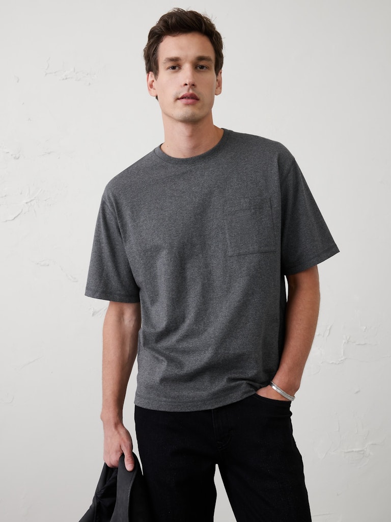 Relaxed-Fit Midweight T-Shirt: $20 Relaxed-Fit Midweight T-Shirt: $20