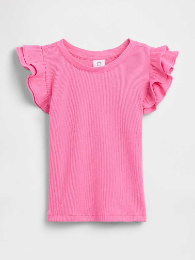 BabyGap Ribbed Flutter Sleeve T-Shirt: $12.49 BabyGap Ribbed Flutter Sleeve T-Shirt: $12.49