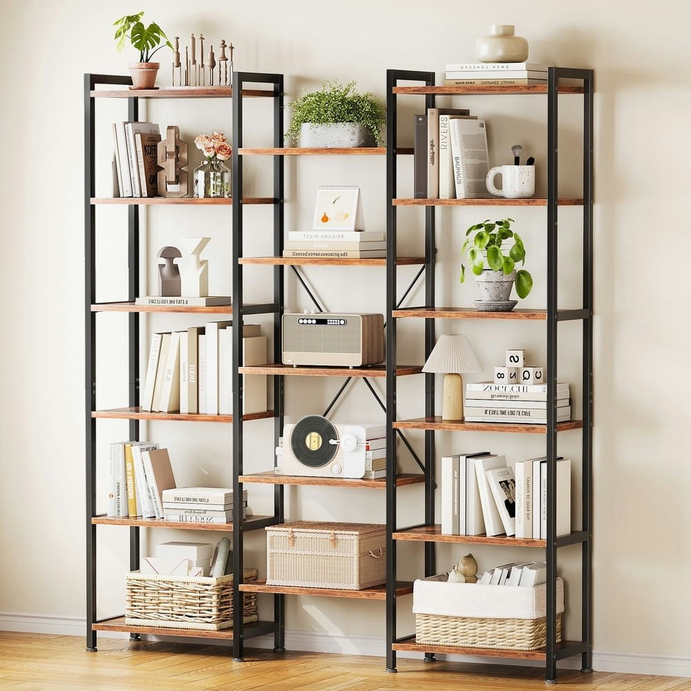 Casacomoda Triple Wide 6-Tier Bookshelf: $74.99