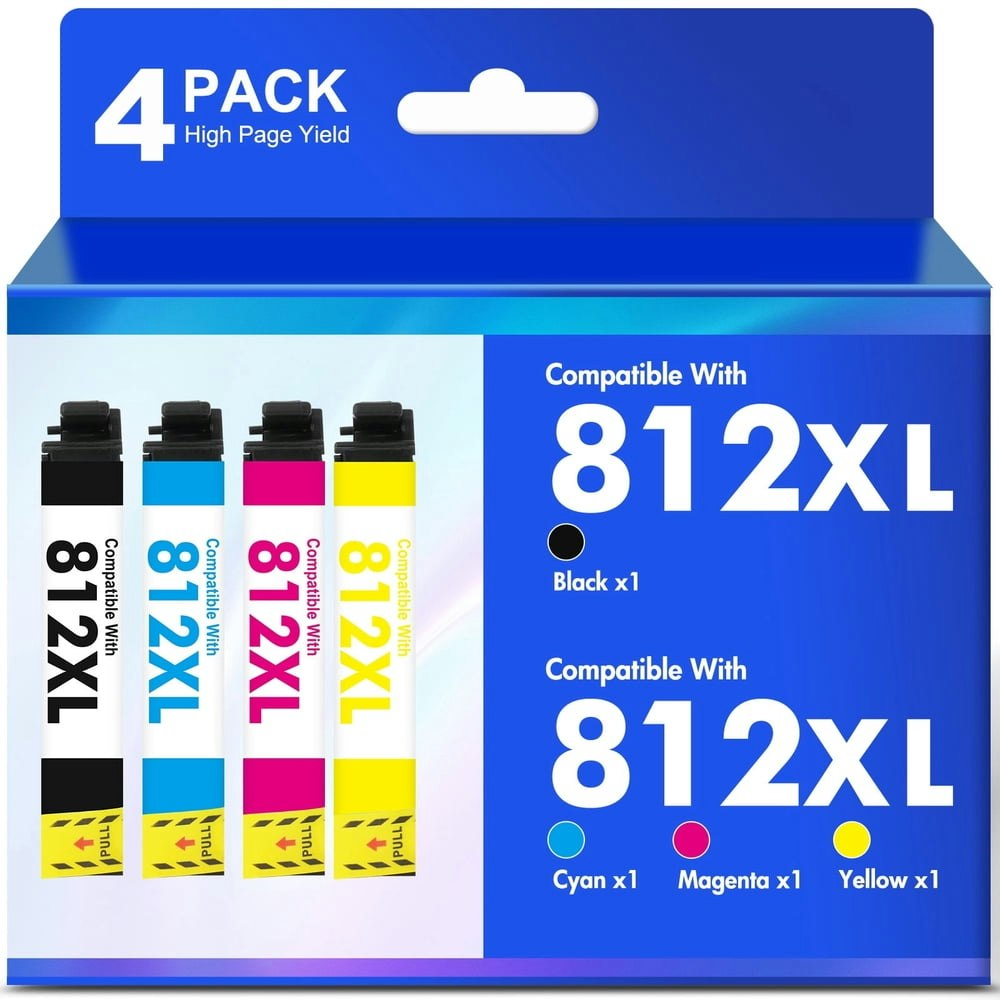 Epson 812XL Ink Cartridge 4-Pack: $19.89