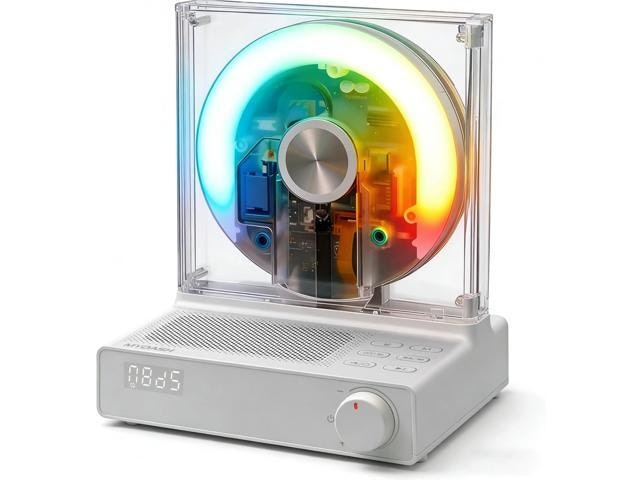 Desktop CD Player with Bluetooth Speaker and FM Radio: $85.49 Desktop CD Player with Bluetooth Speaker and FM Radio: $85.49