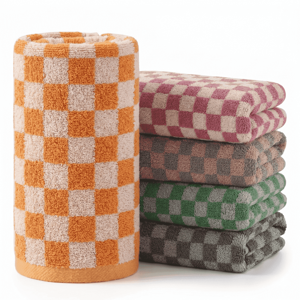 Checkered Cotton Hand Towels 5-Pack: $18.99 Checkered Cotton Hand Towels 5-Pack: $18.99
