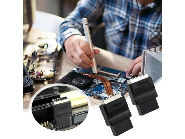 USB 2.0 9-Pin Male to Type-E Female Motherboard Adapter: $16.64