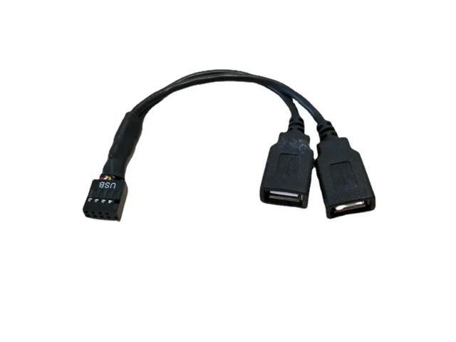 USB 9-Pin to 2-Port USB 2.0 Adapter Cable 15cm: $12.99 USB 9-Pin to 2-Port USB 2.0 Adapter Cable 15cm: $12.99