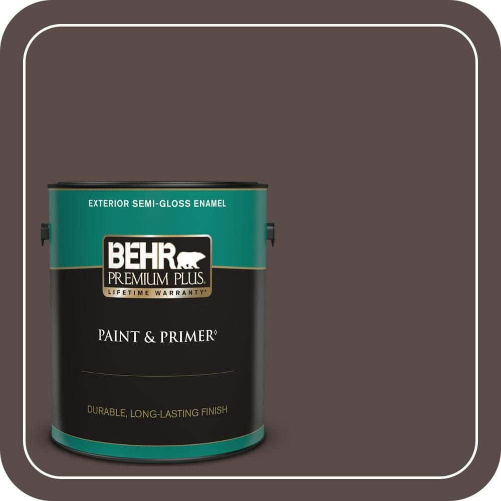 Behr Piano Brown Semi-Gloss Exterior Paint and Primer 1-Gallon: $51.98 Behr Piano Brown Semi-Gloss Exterior Paint and Primer 1-Gallon: $51.98