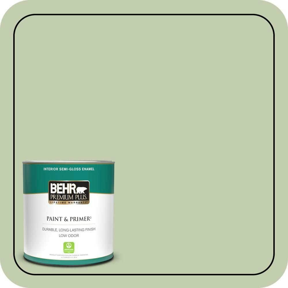 Growing Season Semi-Gloss Interior Enamel Paint and Primer 1-Quart Can: $20.48