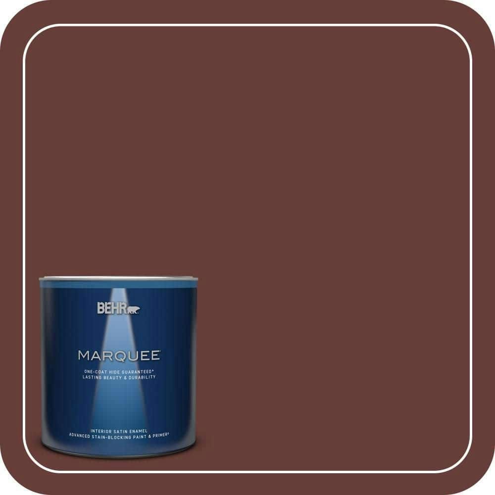 Behr Chipotle Satin Enamel Interior Paint and Primer 1-Quart: $28.98 Behr Chipotle Satin Enamel Interior Paint and Primer 1-Quart: $28.98