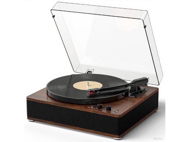 Vintage 3-Speed Bluetooth Vinyl Record Player: $141.74