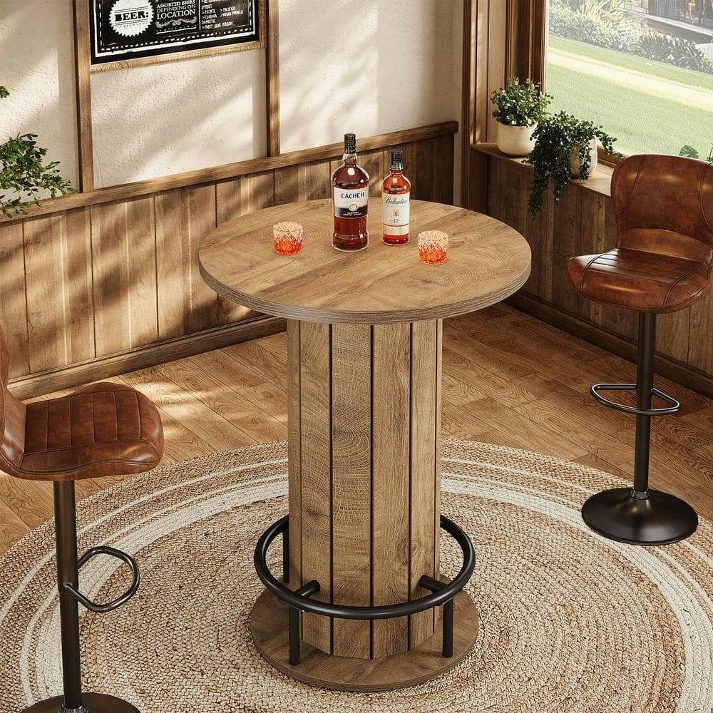 Kearsten 40-Inch Round Wood Bar Table: $149.99 Kearsten 40-Inch Round Wood Bar Table: $149.99