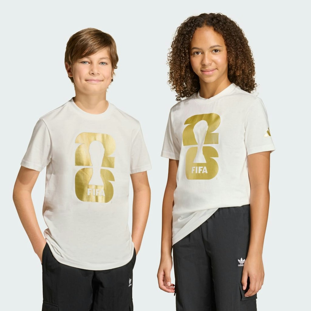 FIFA World Cup 26 Official Emblem Kids' T-Shirt: $30 FIFA World Cup 26 Official Emblem Kids' T-Shirt: $30