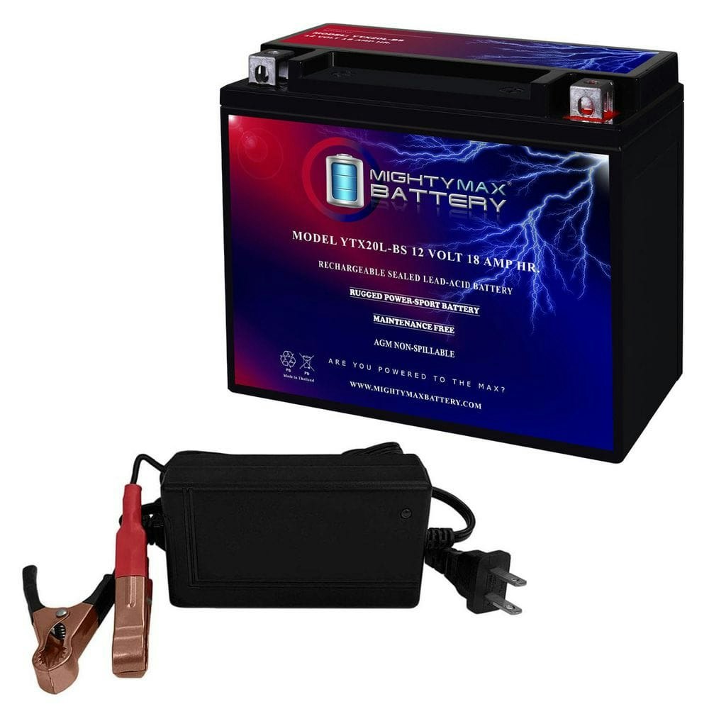 YTX20L-BS Battery and 12V 4A Charger for Honda GL1800 GoldWing: $74.99 YTX20L-BS Battery and 12V 4A Charger for Honda GL1800 GoldWing: $74.99