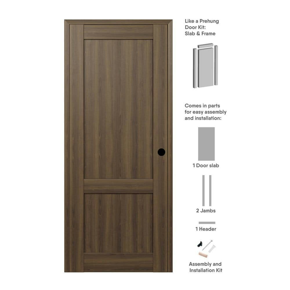 2-Pane Shaker 28x96-inch Left Hand Pecan Nutwood Prehung Interior Door: $788 2-Pane Shaker 28x96-inch Left Hand Pecan Nutwood Prehung Interior Door: $788