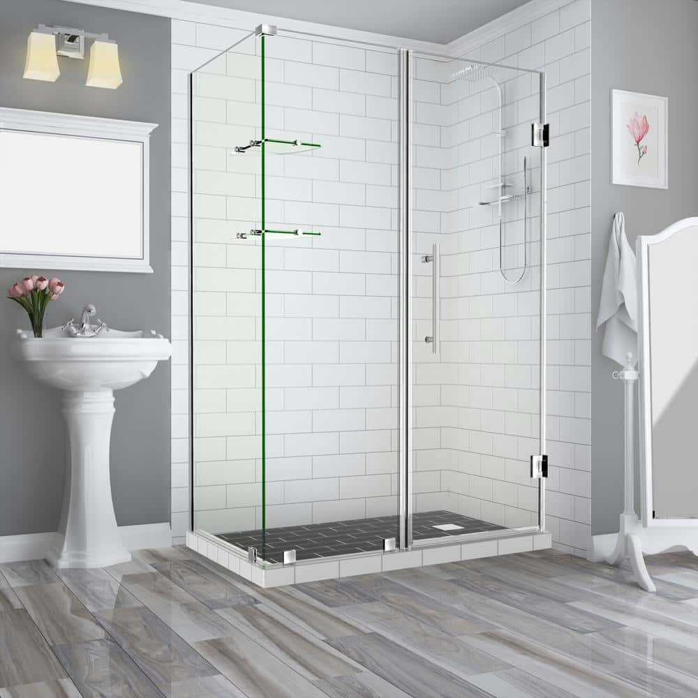 Bromley GS 69 x 36 x 72-inch Frameless Corner Hinged Shower Enclosure: $1,261.79