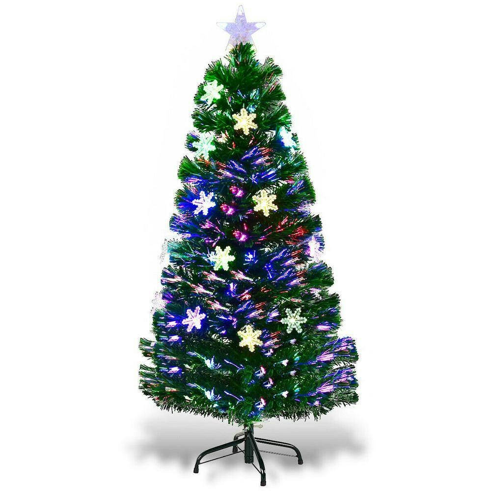 4-Foot Pre-Lit Fiber Optic Artificial Christmas Tree: $59.98 4-Foot Pre-Lit Fiber Optic Artificial Christmas Tree: $59.98