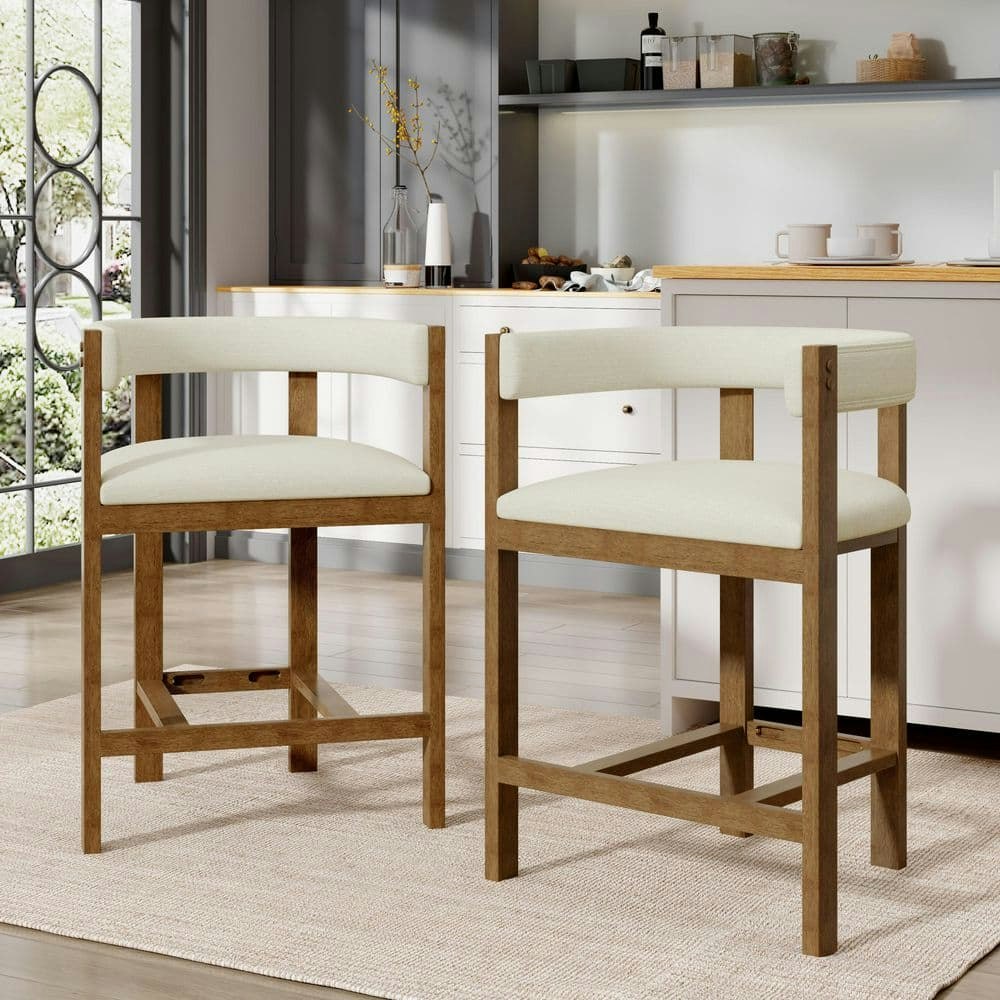 Victoria 26.5-Inch Upholstered Open Back Counter Stools 2-Pack: $236.96 Victoria 26.5-Inch Upholstered Open Back Counter Stools 2-Pack: $236.96