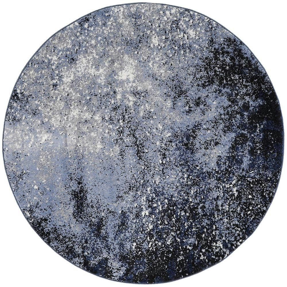 4-Foot Round Abstract Contemporary Area Rug: $35.87 4-Foot Round Abstract Contemporary Area Rug: $35.87