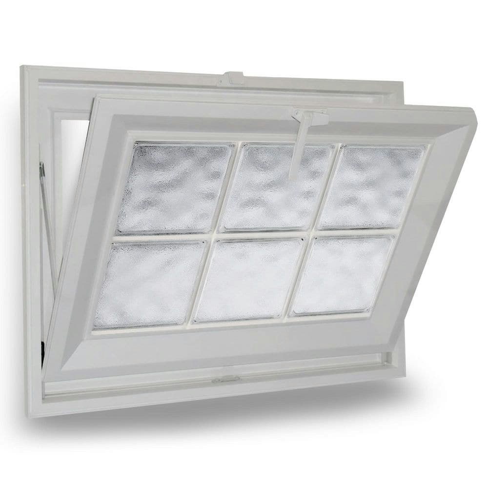 Glacier Block 23.5" x 23.5" Double-Pane Vinyl Hopper Window: $501.97 Glacier Block 23.5" x 23.5" Double-Pane Vinyl Hopper Window: $501.97