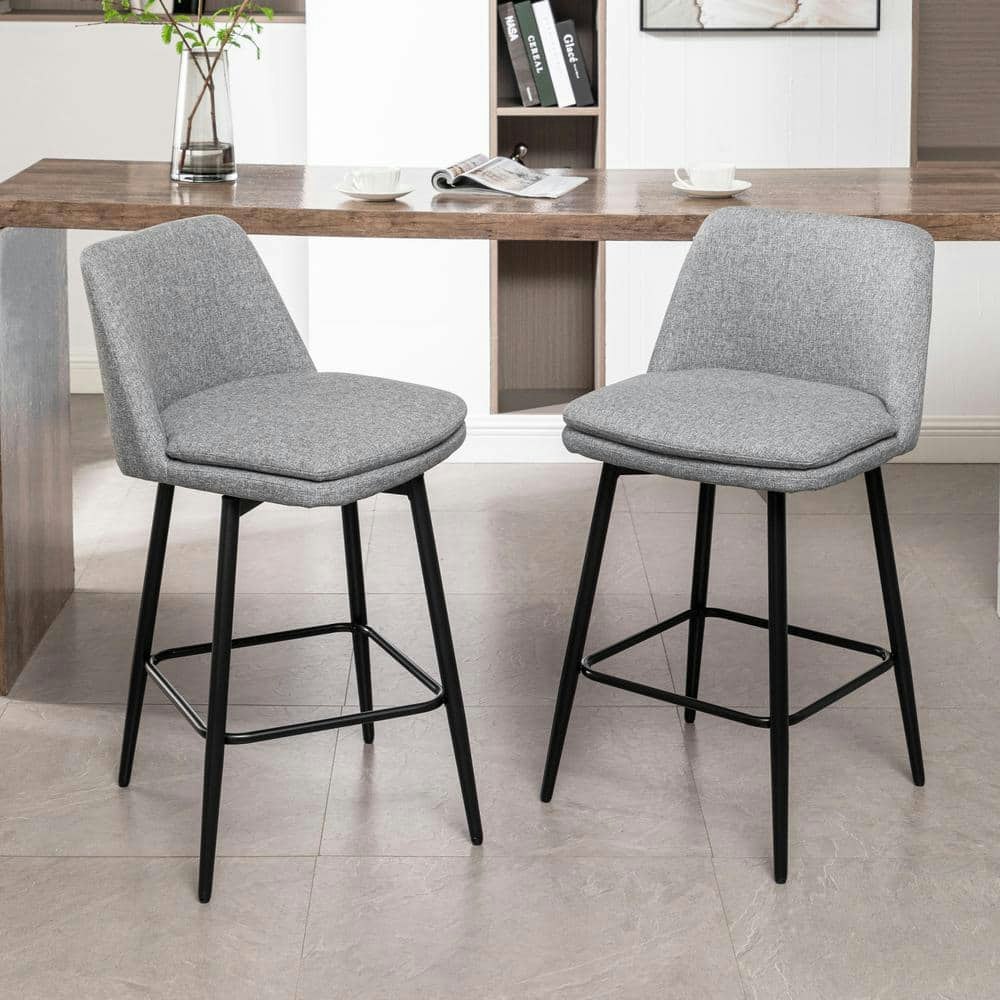 Bertis 25.6-inch Swivel Upholstered Bar Stools 2-Pack: $161.98 Bertis 25.6-inch Swivel Upholstered Bar Stools 2-Pack: $161.98