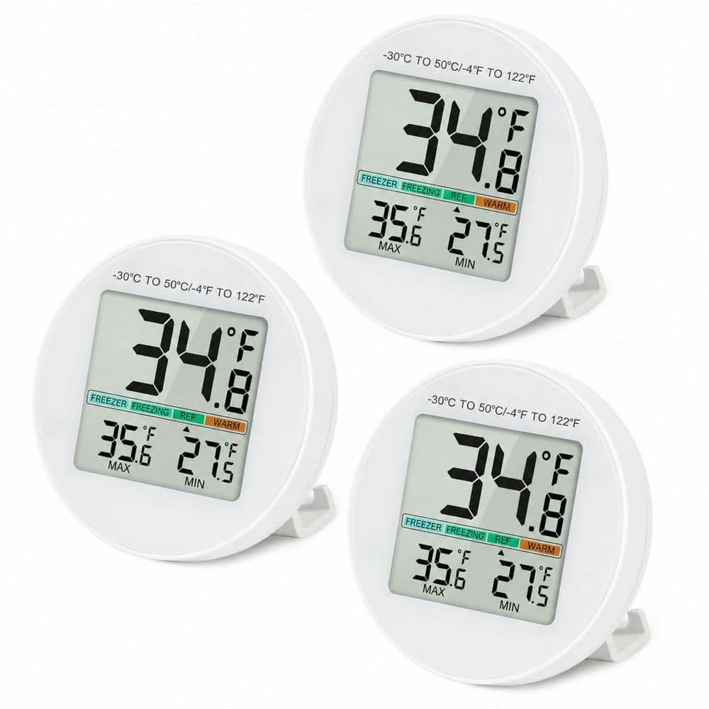 Digital Refrigerator Thermometer 3-Pack: $64.07