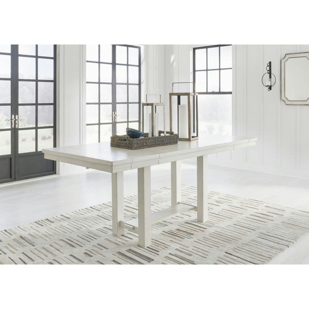 Robbinsdale 42-Inch Farmhouse Extendable Double Pedestal Counter Height Dining Table: $702.95 Robbinsdale 42-Inch Farmhouse Extendable Double Pedestal Counter Height Dining Table: $702.95