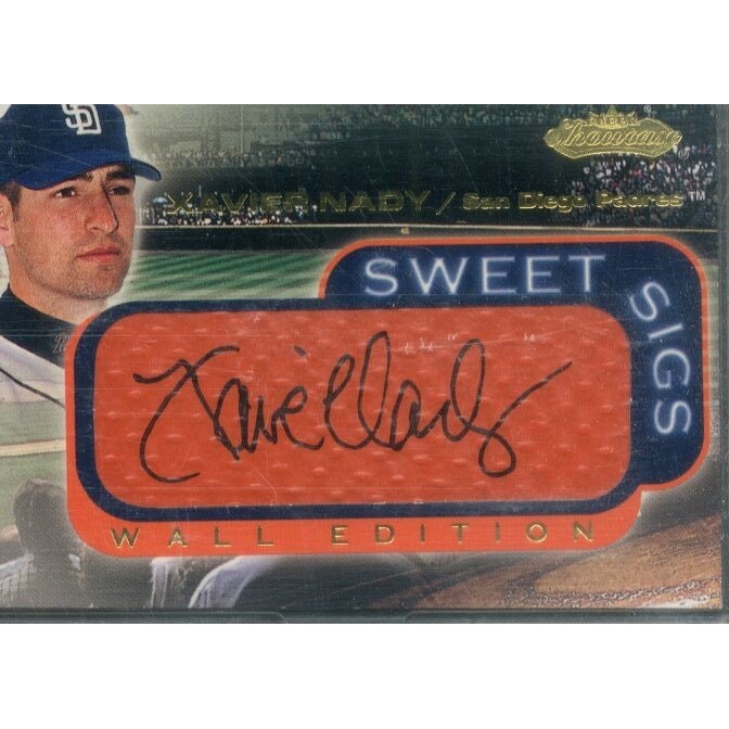 2001 Fleer Showcase Sweet Sigs Xavier Nady Baseball Card: $10.50