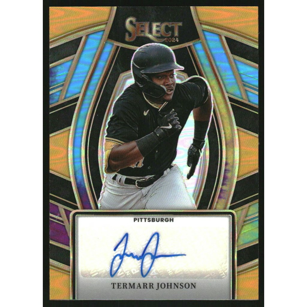 Termarr Johnson 2024 Select Signature Selections Tie-Dye Autograph Card: $12 Termarr Johnson 2024 Select Signature Selections Tie-Dye Autograph Card: $12