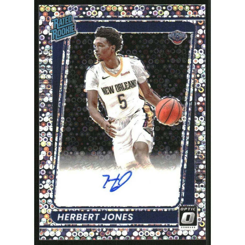 2021-22 Donruss Optic Fast Break Herbert Jones Rated Rookie Autograph Card: $18 2021-22 Donruss Optic Fast Break Herbert Jones Rated Rookie Autograph Card: $18