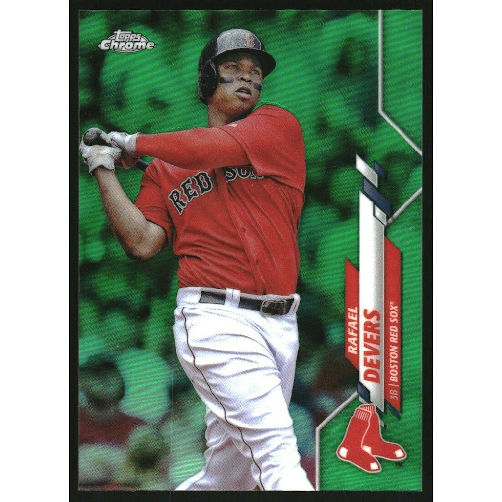2020 Topps Chrome Rafael Devers Green Refractor Card #93: $13.50 2020 Topps Chrome Rafael Devers Green Refractor Card #93: $13.50