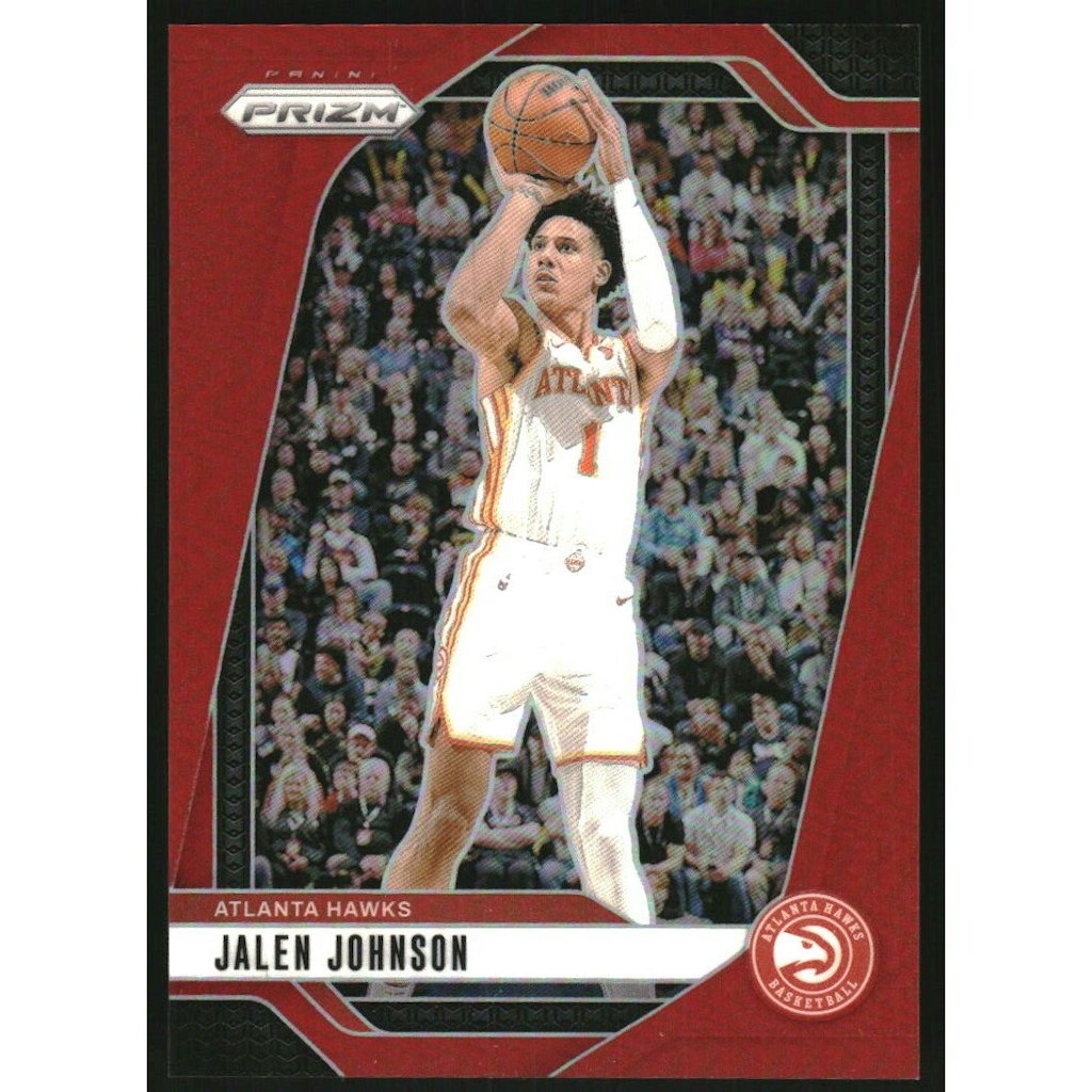 2024-25 Panini Prizm Jalen Johnson Red Prizm Card: $13.50 2024-25 Panini Prizm Jalen Johnson Red Prizm Card: $13.50