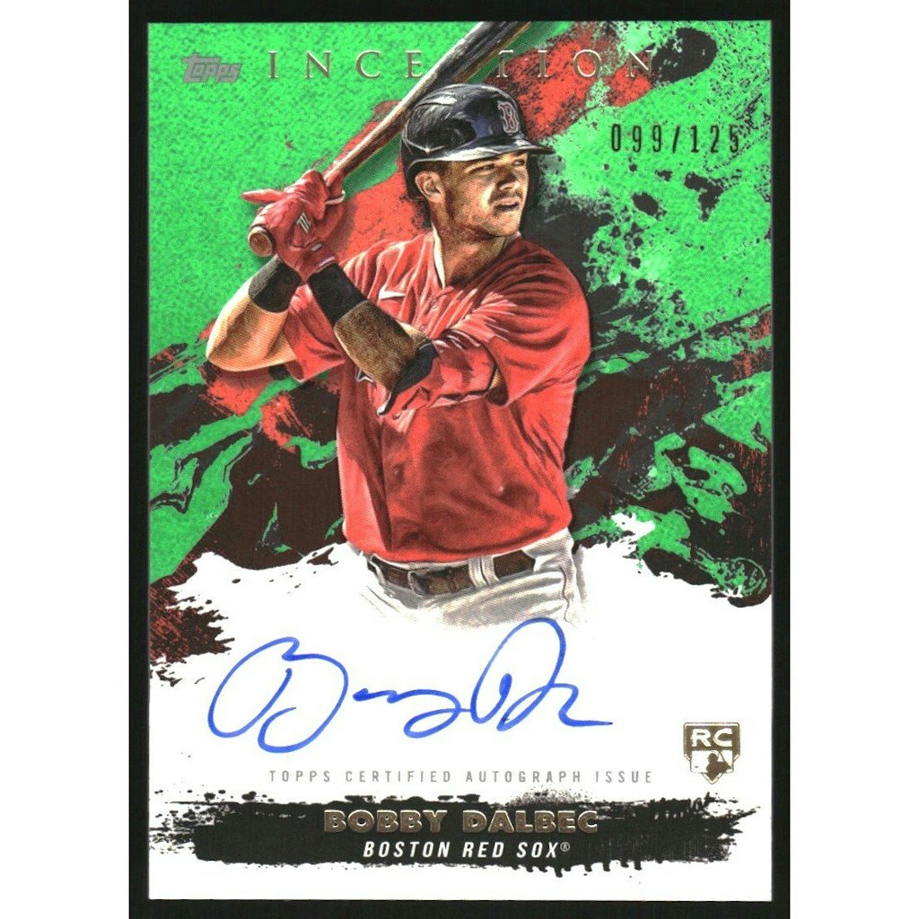 2021 Topps Inception Bobby Dalbec Rookie Autograph Card: $135 2021 Topps Inception Bobby Dalbec Rookie Autograph Card: $135