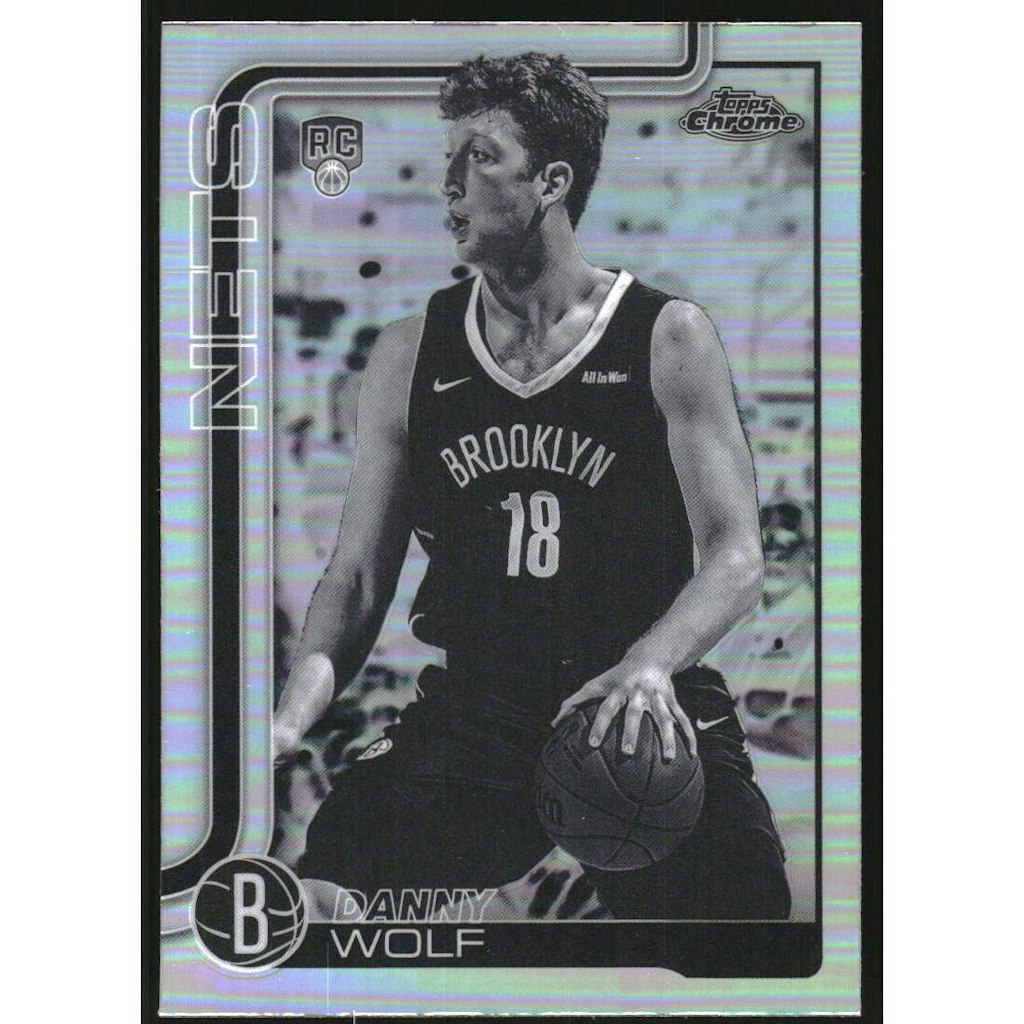 2025-26 Topps Chrome Negative Refractor Danny Wolf Trading Card: $13.50 2025-26 Topps Chrome Negative Refractor Danny Wolf Trading Card: $13.50