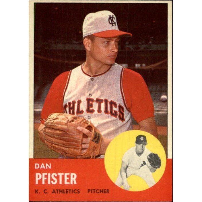 1963 Topps #521 Dan Pfister Baseball Card: $12.50 1963 Topps #521 Dan Pfister Baseball Card: $12.50