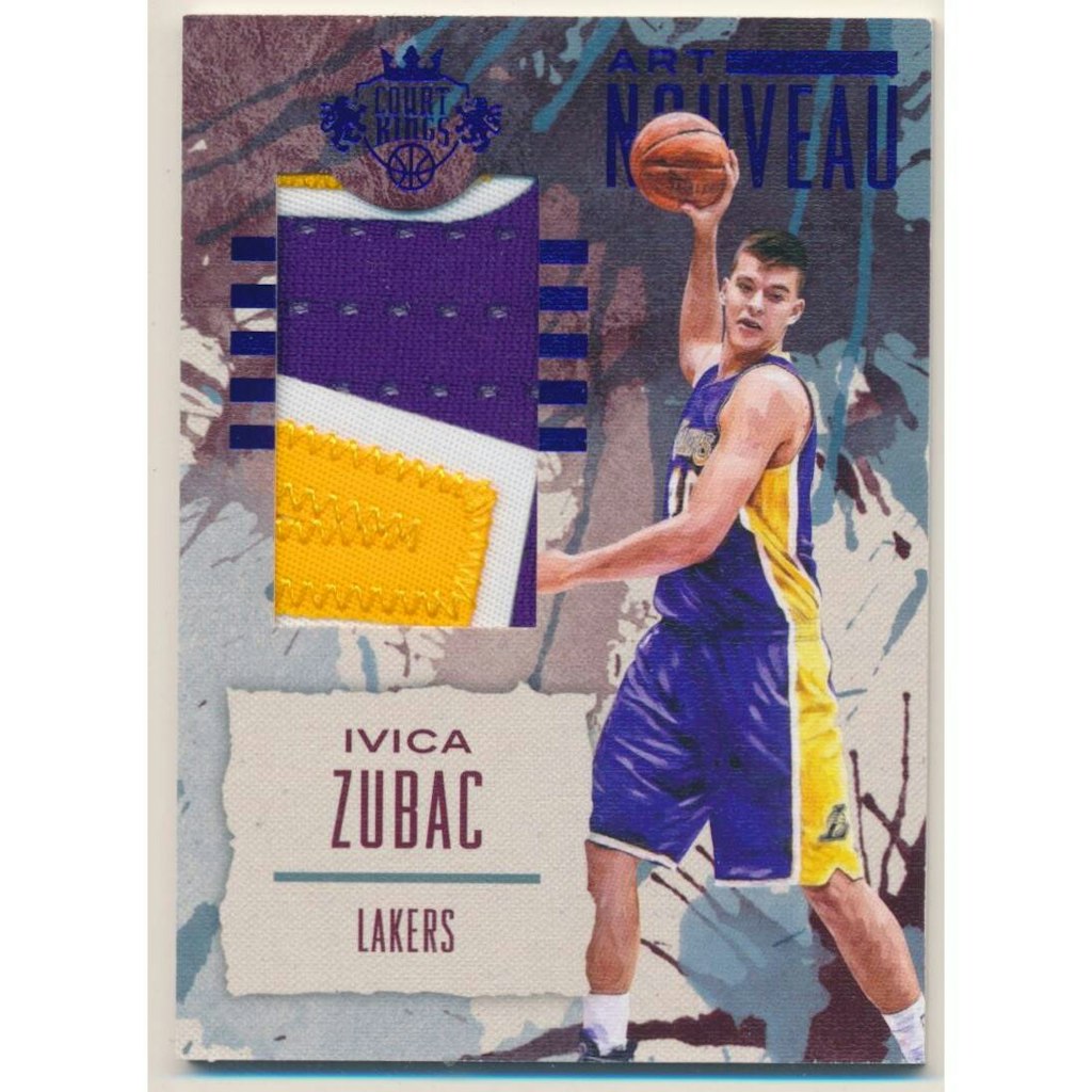2016-17 Court Kings Art Nouveau Sapphire Ivica Zubac Jersey Card: $36 2016-17 Court Kings Art Nouveau Sapphire Ivica Zubac Jersey Card: $36