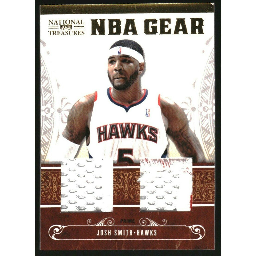 2010-11 Playoff National Treasures Josh Smith NBA Dual Prime Relic Card #21/10: $35 2010-11 Playoff National Treasures Josh Smith NBA Dual Prime Relic Card #21/10: $35