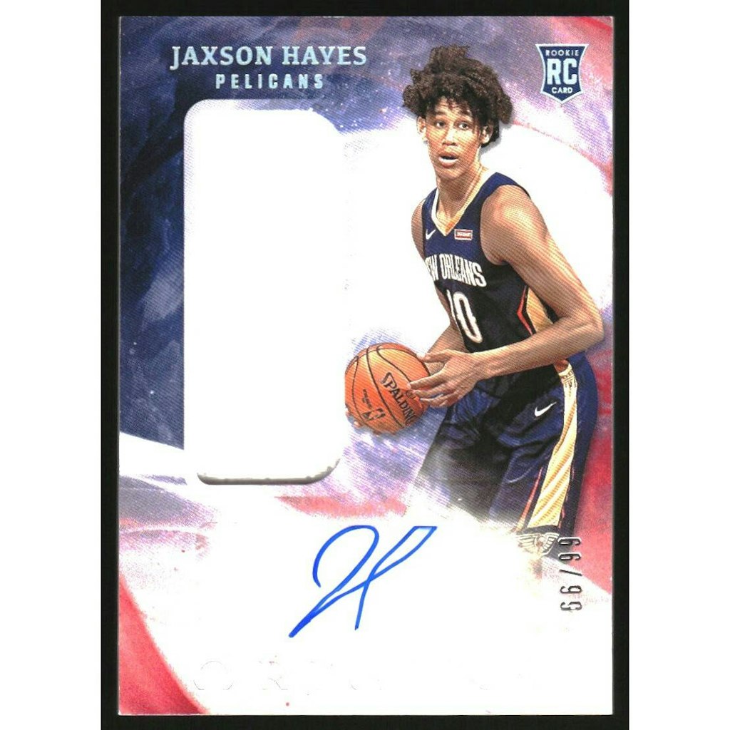 2019-20 Panini Origins Jaxson Hayes #165 Rookie Jersey Autograph Card: $27 2019-20 Panini Origins Jaxson Hayes #165 Rookie Jersey Autograph Card: $27