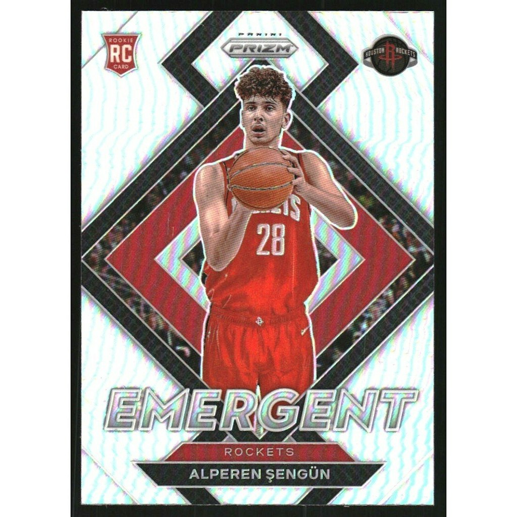 2021-22 Panini Prizm Emergent Alperen Sengun Silver Prizm Card: $18 2021-22 Panini Prizm Emergent Alperen Sengun Silver Prizm Card: $18