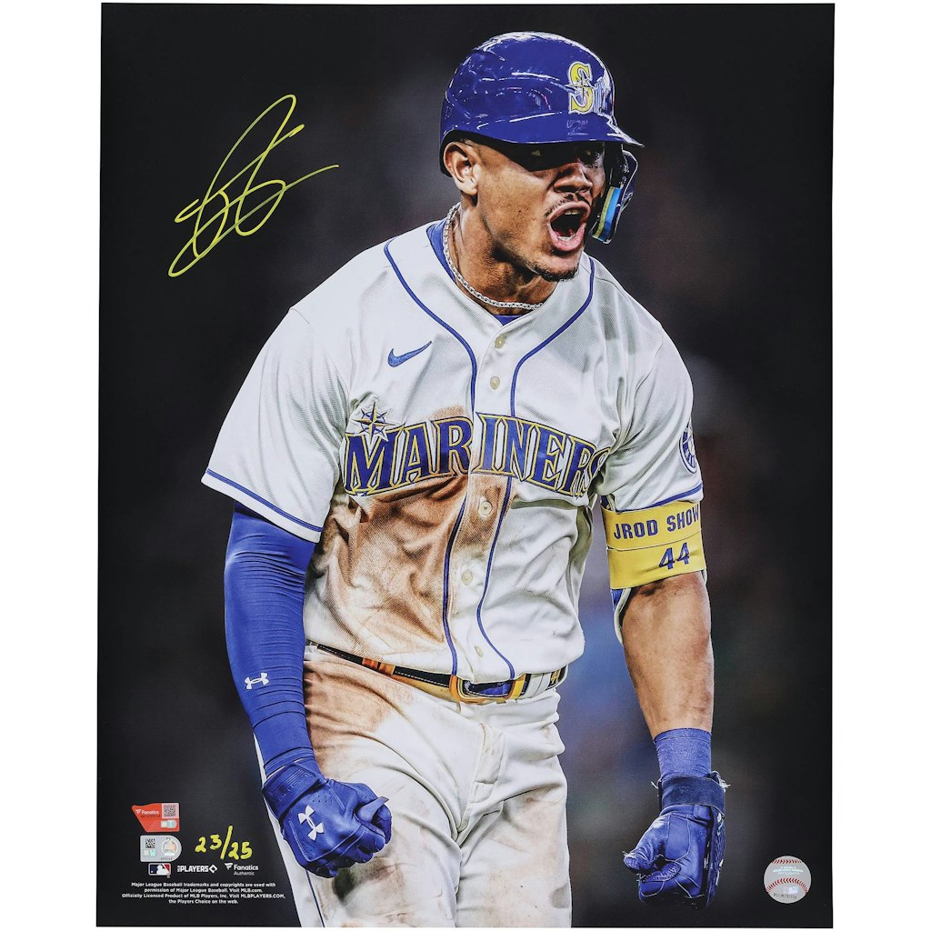 Julio Rodriguez Seattle Mariners Autographed 16" x 20" Photograph: $249.99 Julio Rodriguez Seattle Mariners Autographed 16" x 20" Photograph: $249.99